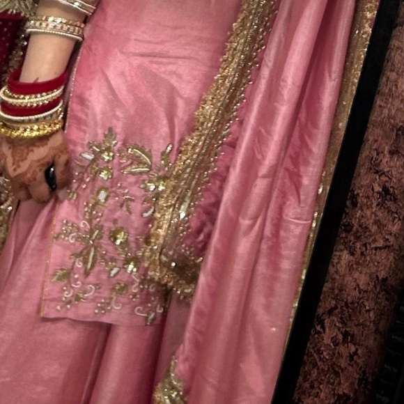 Baby Pink Silk Lengha for sale - Picture 7 of 7